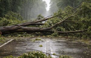 Nubifragio devasta il Reggiano, alberi abbattuti e strade interrotte Nubifragio devasta il Reggiano, alberi abbattuti e strade interrotte