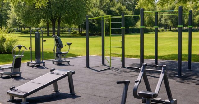 Nuove attrezzature fitness al Parco dell'Anello di Bibbiano