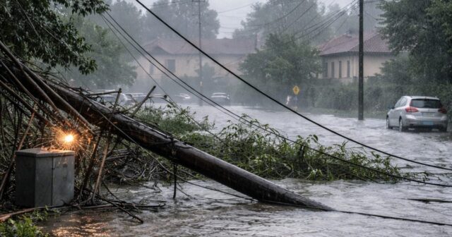 Tempesta in Emilia: blackout e allagamenti causati da forti temporali