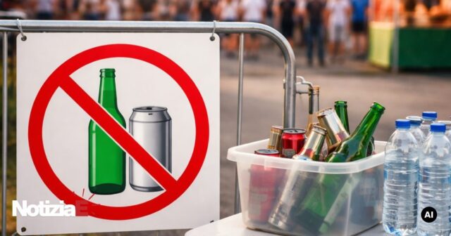 Divieto di introdurre bottiglie e lattine alla Festa dell’Unità di Reggio Emilia