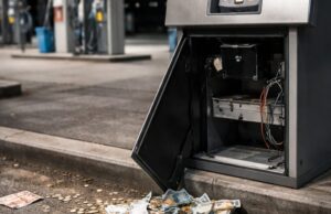 Furto notturno al distributore di Calerno: casse svuotate Furto notturno al distributore di Calerno: casse svuotate