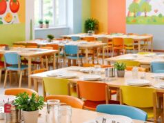 Un gruppo di genitori ridipinge la mensa della scuola primaria Renzo Pezzani ad Albinea Un gruppo di genitori ridipinge la mensa della scuola primaria Renzo Pezzani ad Albinea